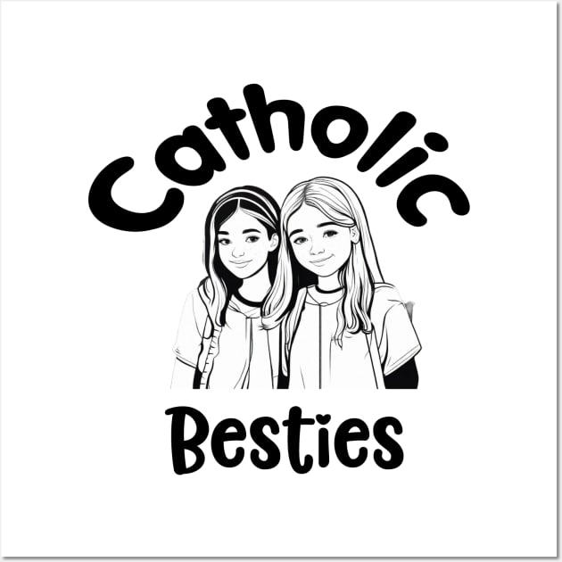 Catholic duo Best Friends Forever Wall Art by Praiseworthy Essentials